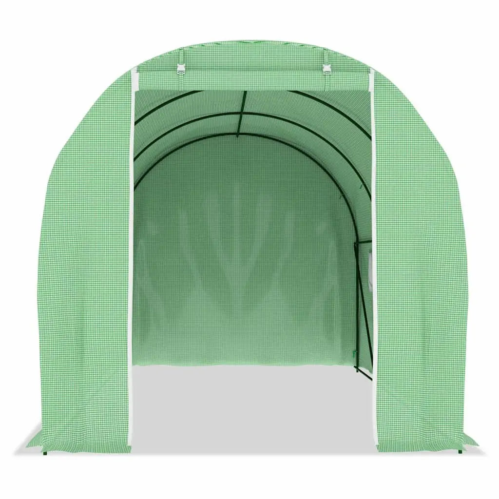 Greenhouse 9 m² Garden Plant House 4.5x2x2 m Green Ventilation Windows Door