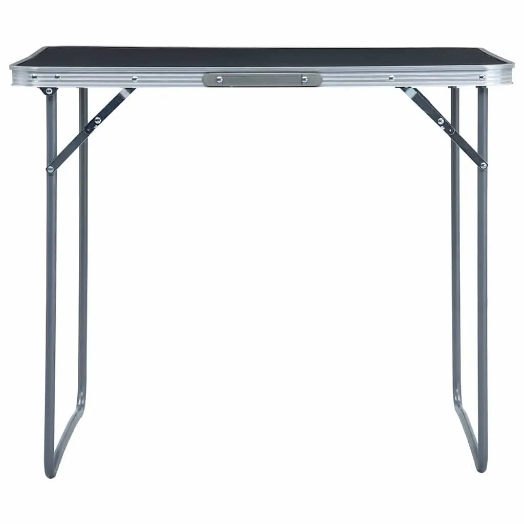 Foldable Camping Table Portable Outdoor 80x60cm Grey