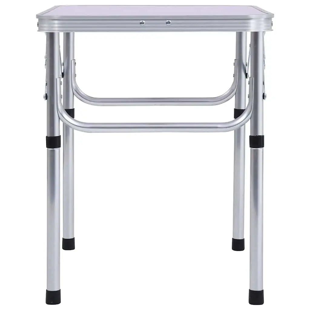 Folding Camping Table Outdoor Portable Lightweight 60 x 45 cm White