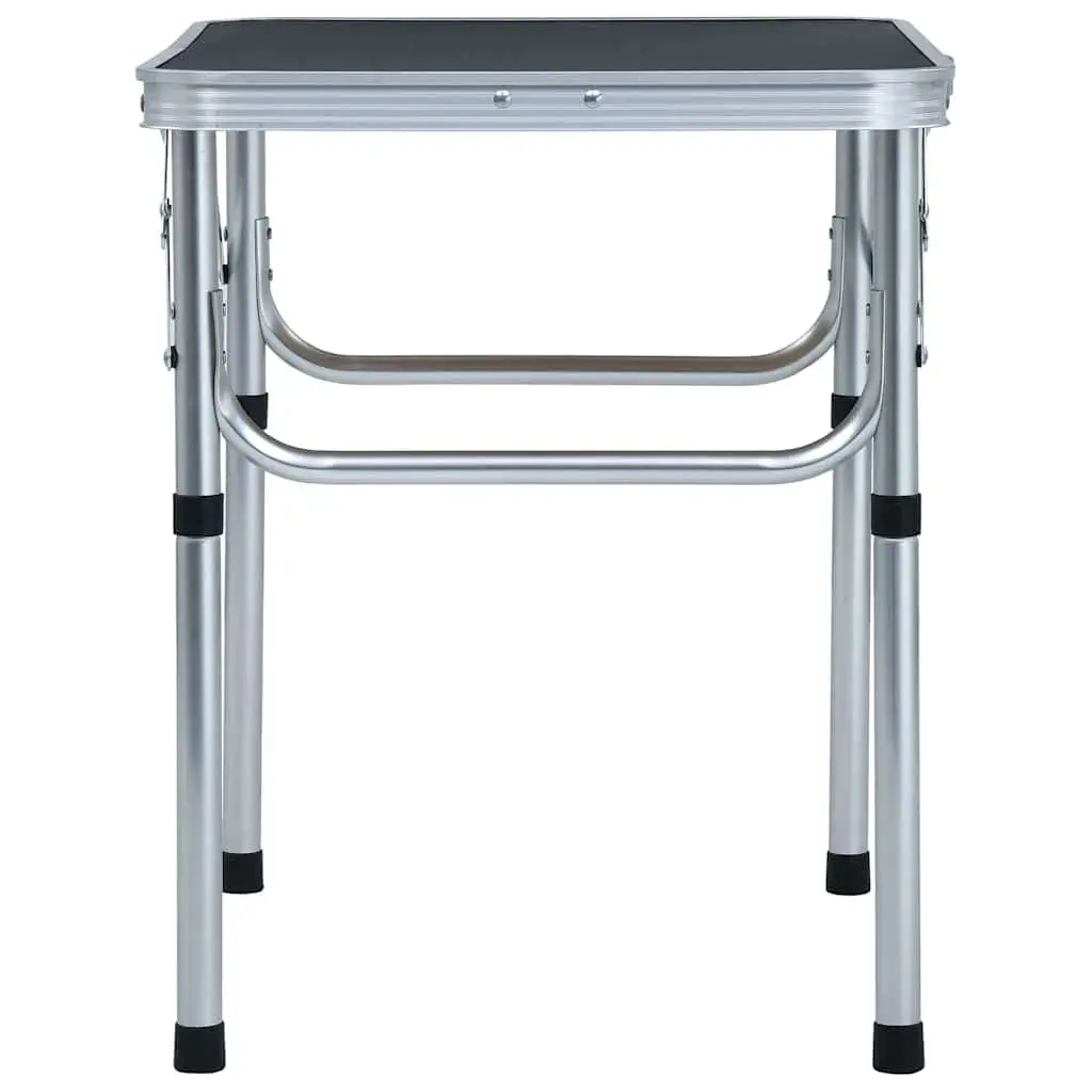 Folding Camping Table Lightweight Portable Outdoor Picnic BBQ Grey 60 x 45 cm