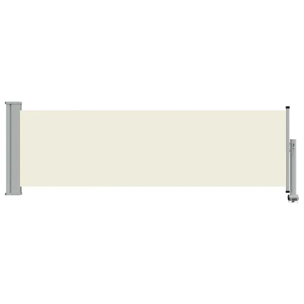 Retractable Side Awning Outdoor Privacy Screen Shade 80x300 cm Cream