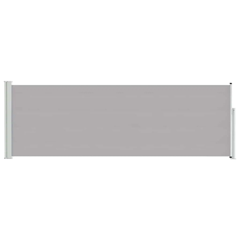 Retractable Side Awning Privacy Screen 100x300 cm Grey Sunshade