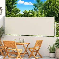 Stylish Cream Retractable Awning - Practical Outdoor Solution