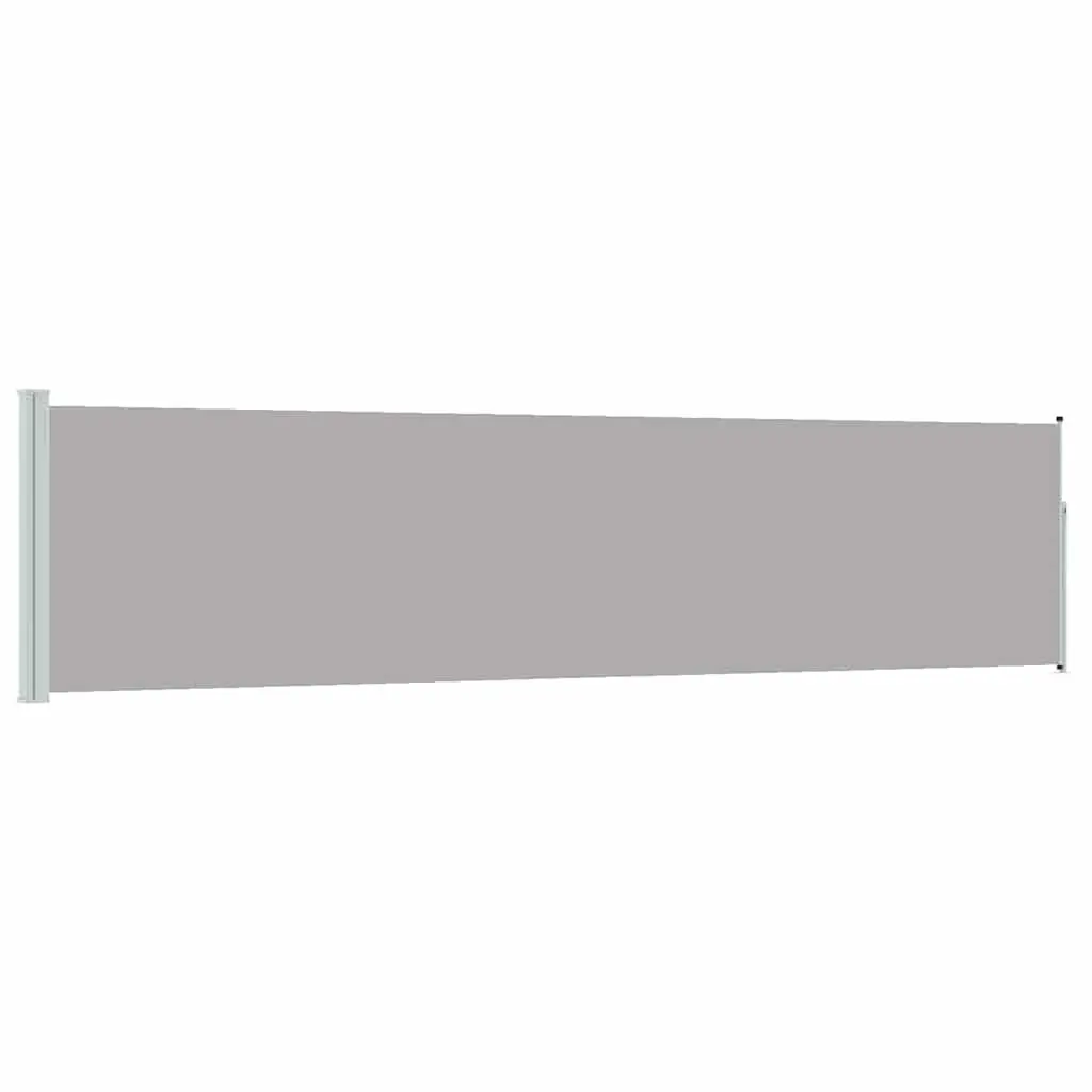 Retractable Side Awning Privacy Screen 117x514cm Grey