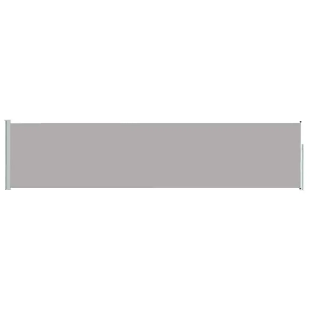 Retractable Side Awning Privacy Screen 117x514cm Grey