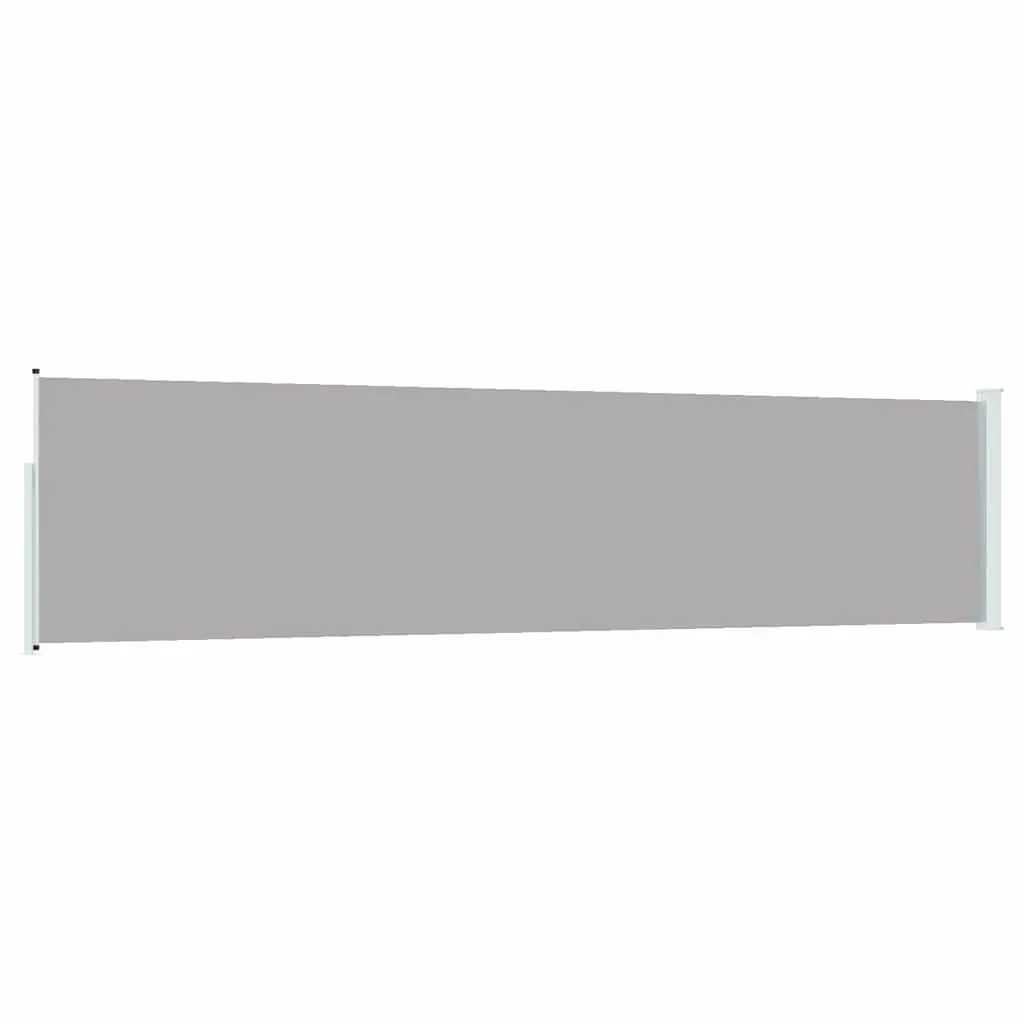 Retractable Side Awning Privacy Screen 117x514cm Grey