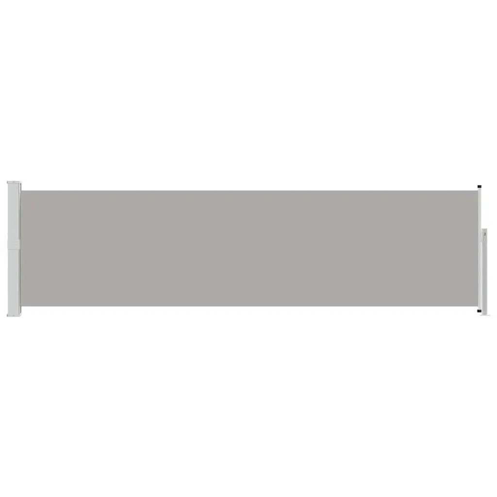 Retractable Side Awning Privacy Shade 140x500cm Grey