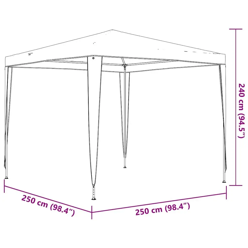 Party Tent Outdoor Canopy 2.5x2.5m White Gazebo