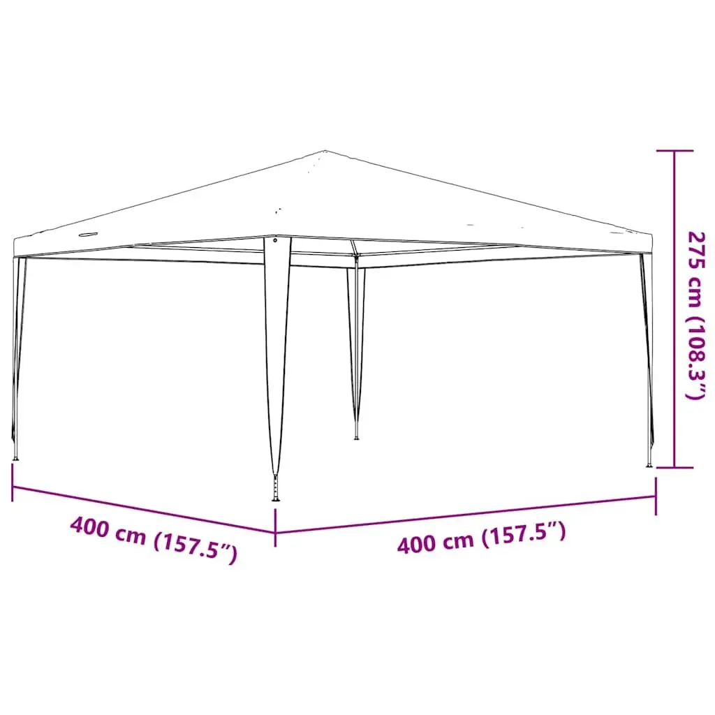 Outdoor Party Tent 4x4m Gazebo Canopy White