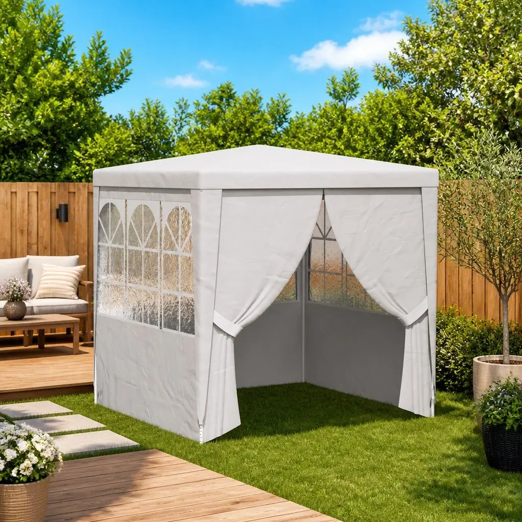 Party Tent Outdoor Canopy 2x2m White