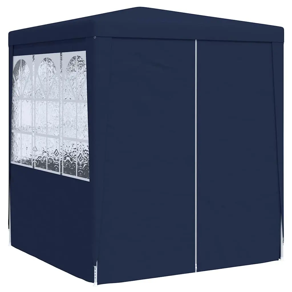 Party Tent Outdoor Gazebo 2x2 m Blue Canopy with Side Walls