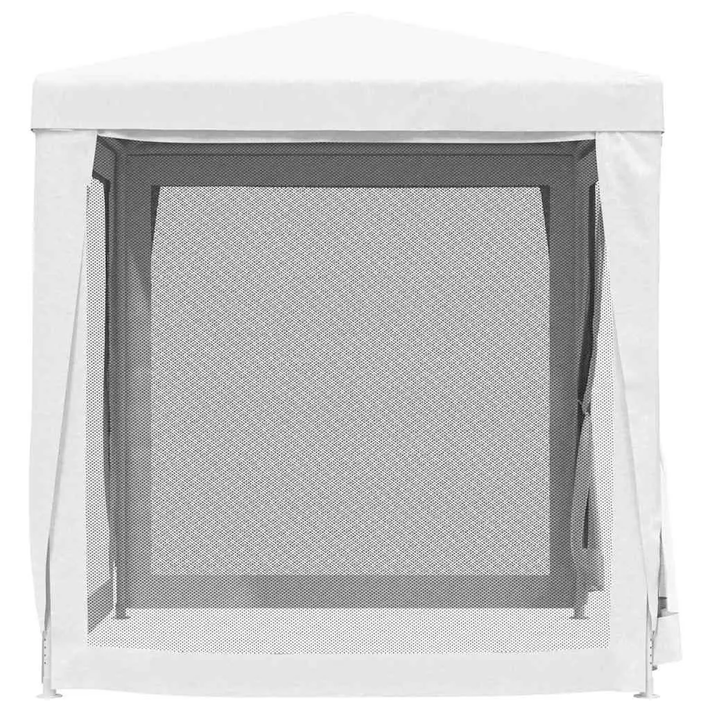 Party Tent Outdoor Gazebo 2x2m White Mesh Sidewalls