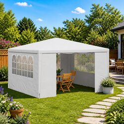 4x4m White Party Tent with Essential Features