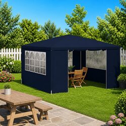 Reliable Blue Party Tent 4x4 m with Walls