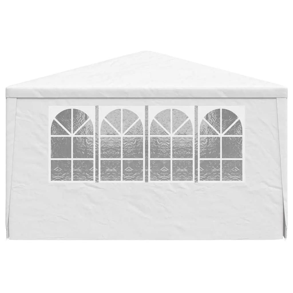 Outdoor Gazebo Tent 4x6m White with Side Walls and Door for Garden Parties