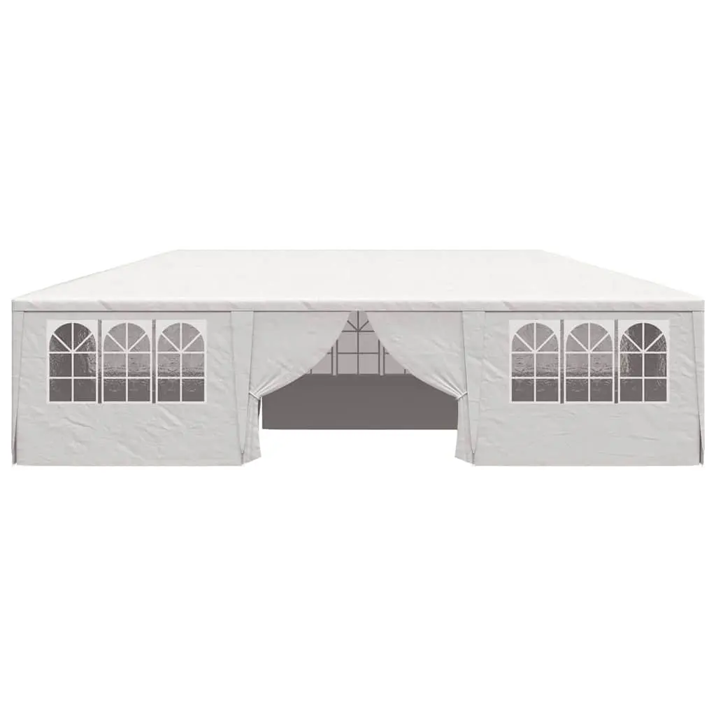 Party Tent Outdoor Canopy 4x9m White with Side Walls Windows Door