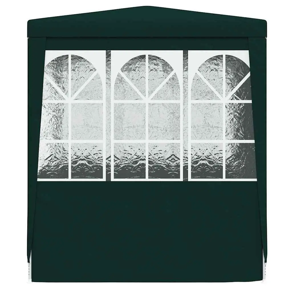 Party Tent Outdoor Canopy 2x2m Green with Side Walls Door Windows