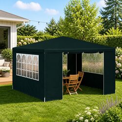 Reliable 4x4 m Green Party Tent with Strong Frame