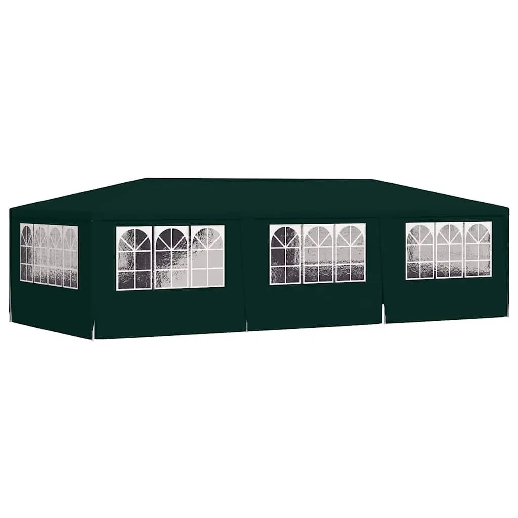 Party Tent Outdoor Gazebo 4x9m Green with Side Walls