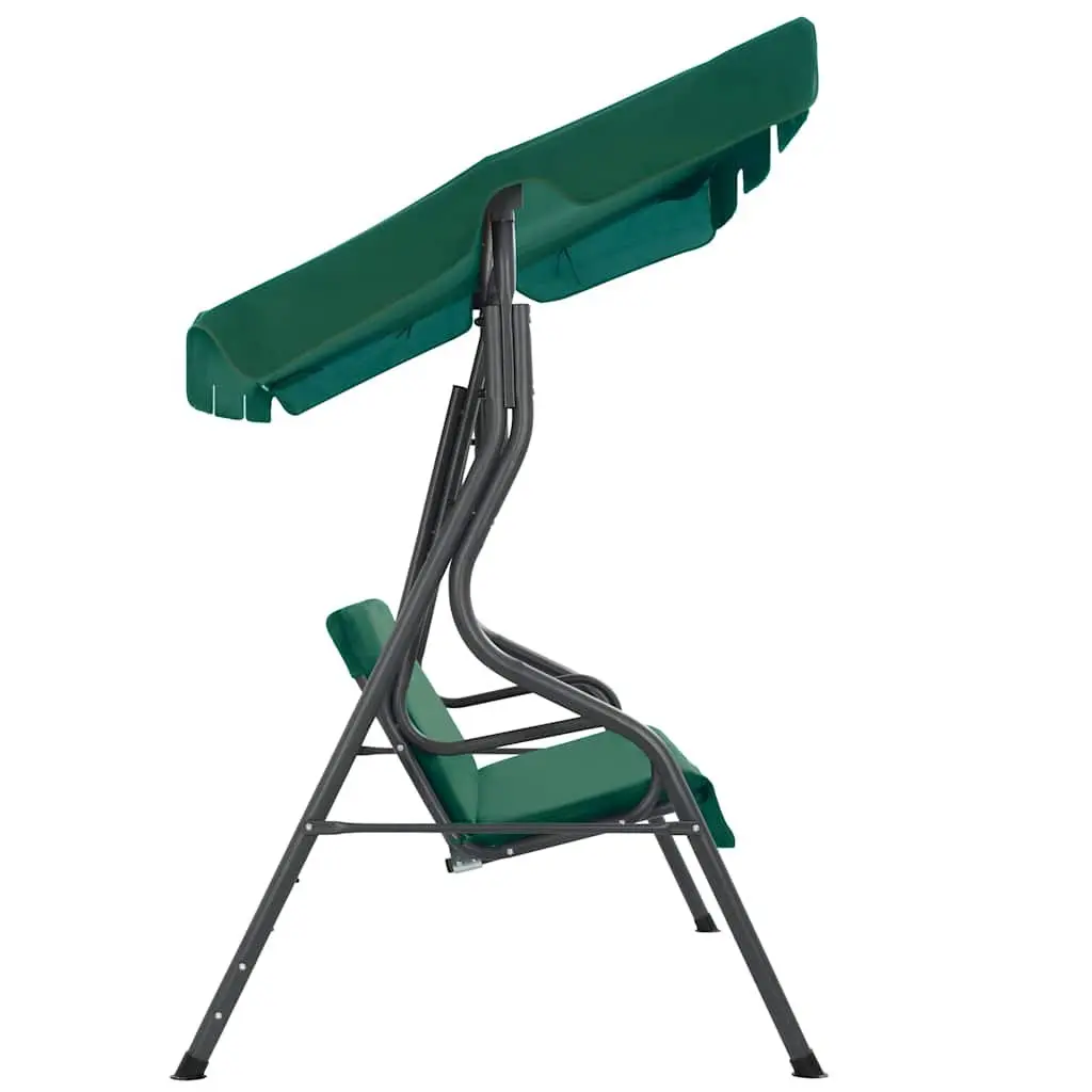 Garden Swing Bench Canopy Outdoor Seating 170x110x153cm Green