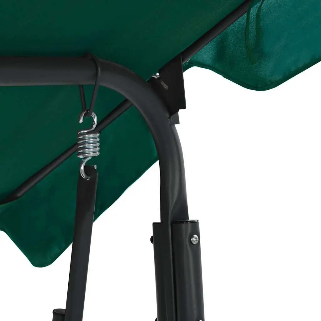 Garden Swing Bench Canopy Outdoor Seating 170x110x153cm Green