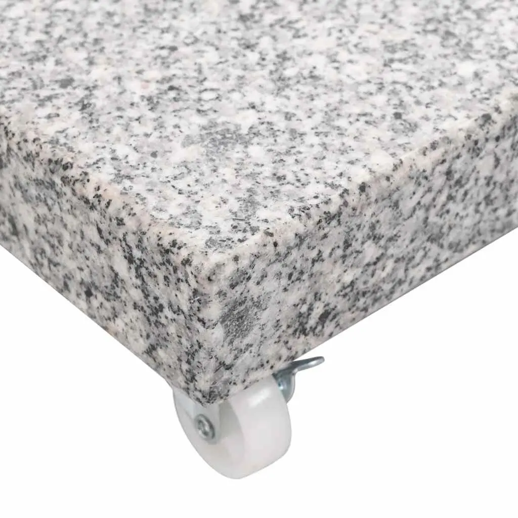 Granite Parasol Base 30kg Square Grey Outdoor Umbrella Holder
