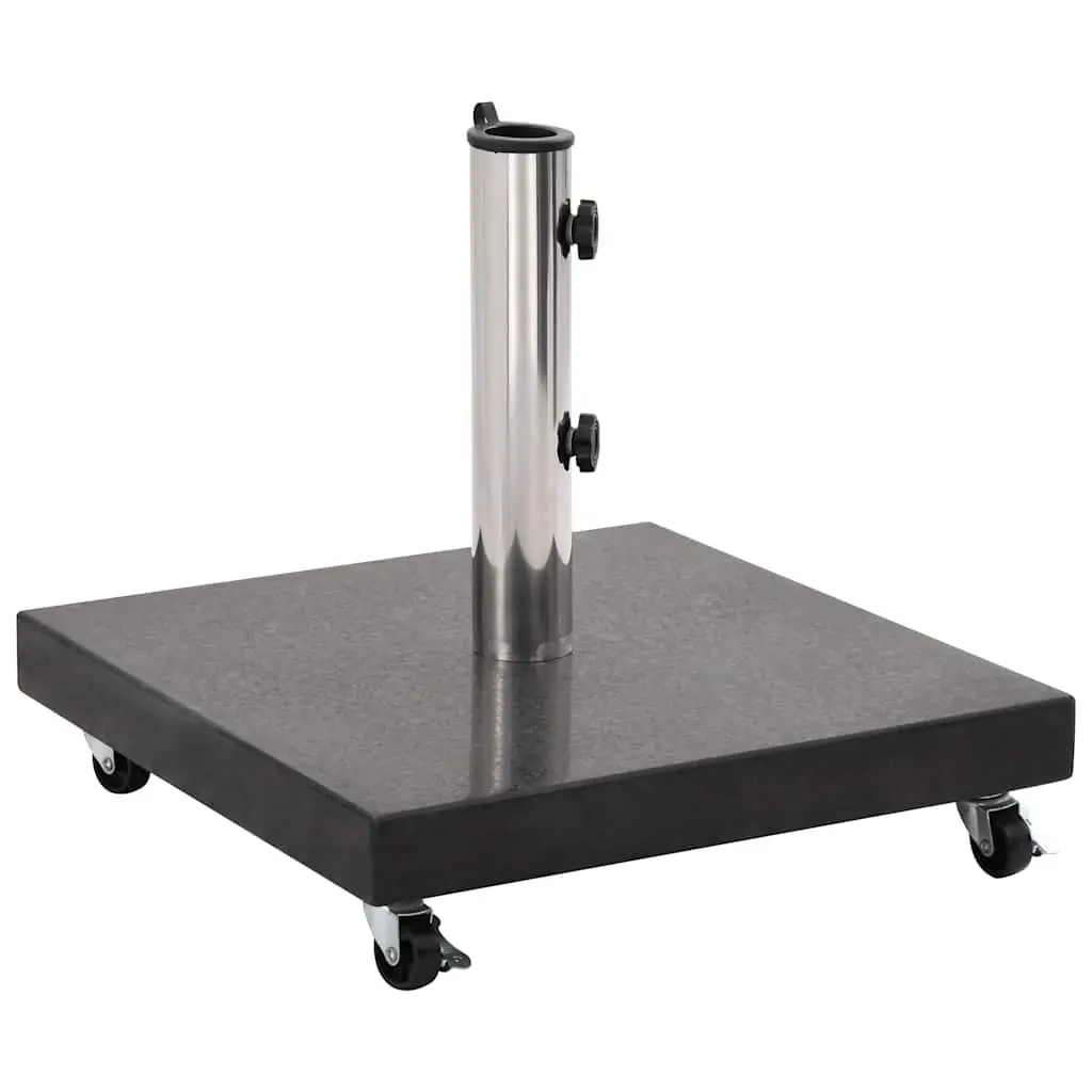 Granite Square Umbrella Base 30kg Weight Anchor Outdoor Parasol Stand Black