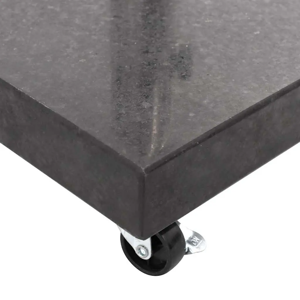 Granite Square Umbrella Base 30kg Weight Anchor Outdoor Parasol Stand Black