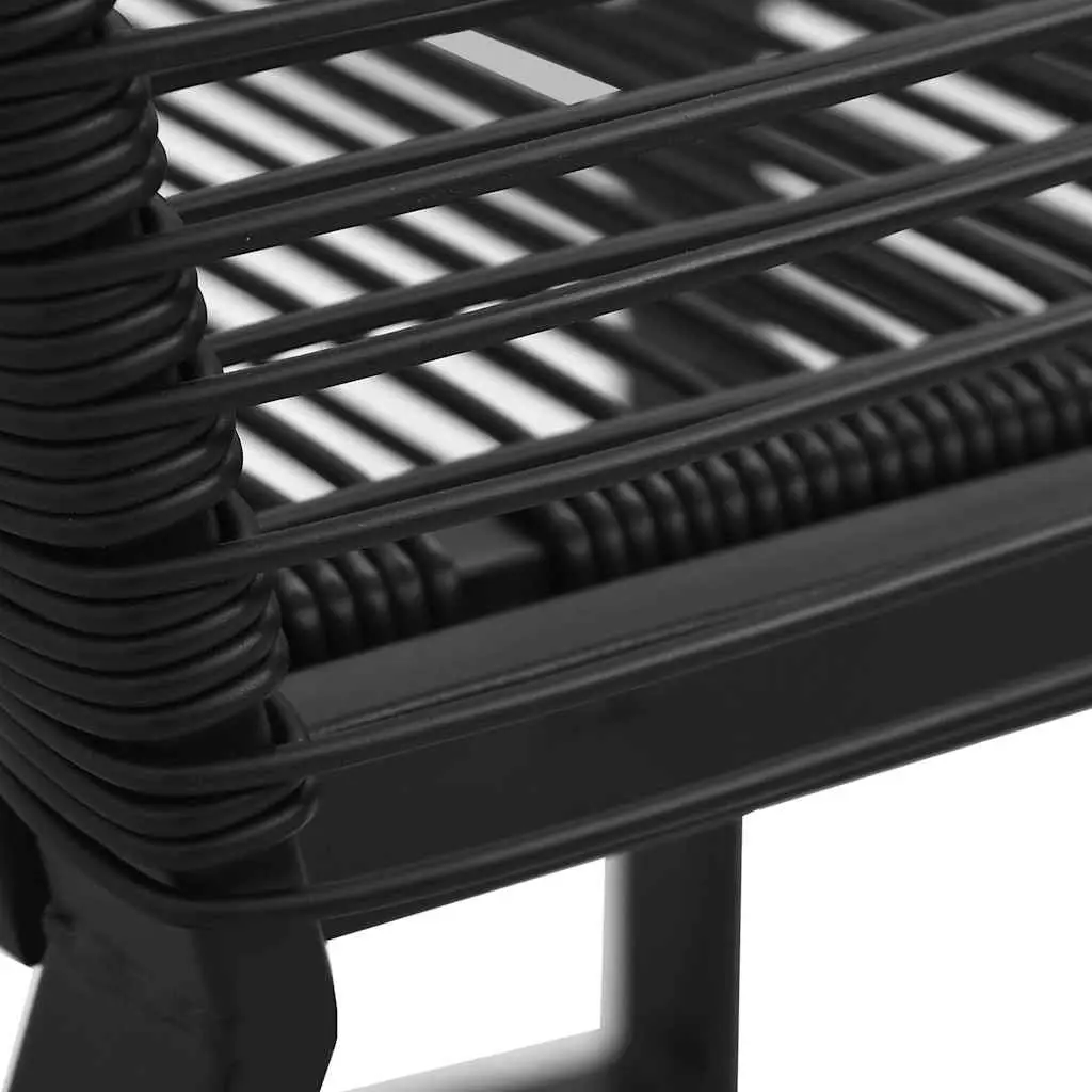 Outdoor Chairs 2 Pieces Black Patio Seating Garden Furniture