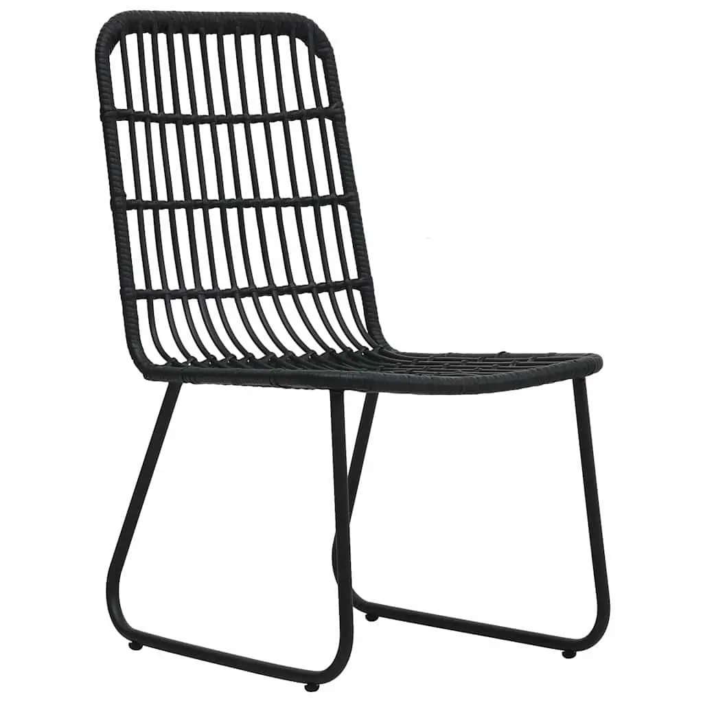 3 Piece Bistro Set Outdoor Garden Furniture Poly Rattan Chairs Coffee Table