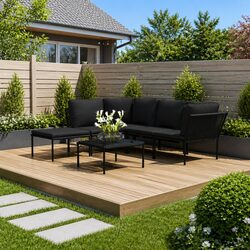 Practical 6 Piece Garden Lounge Set for Outdoor Comfort