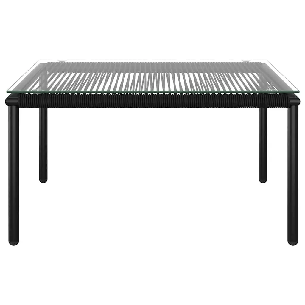 8 Piece Garden Lounge Set Outdoor Patio Furniture Modular Black PVC Cushions