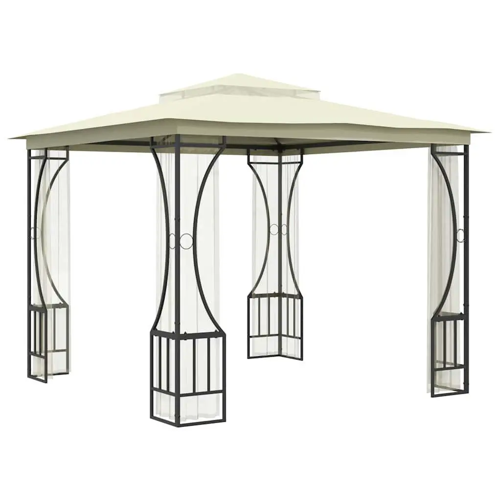 Outdoor Gazebo Mosquito Nets 300x300x265 cm Cream
