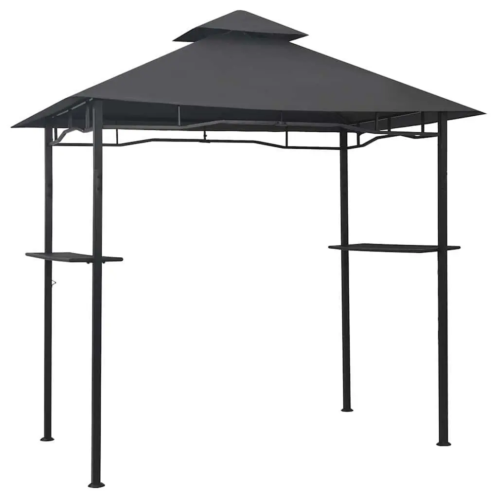 BBQ Gazebo Outdoor Garden Canopy 240x150x255 cm Anthracite Steel Frame