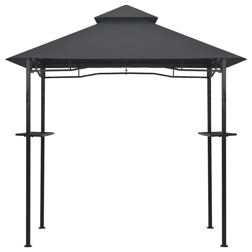 BBQ Gazebo Outdoor Garden Canopy 240x150x255 cm Anthracite Steel Frame