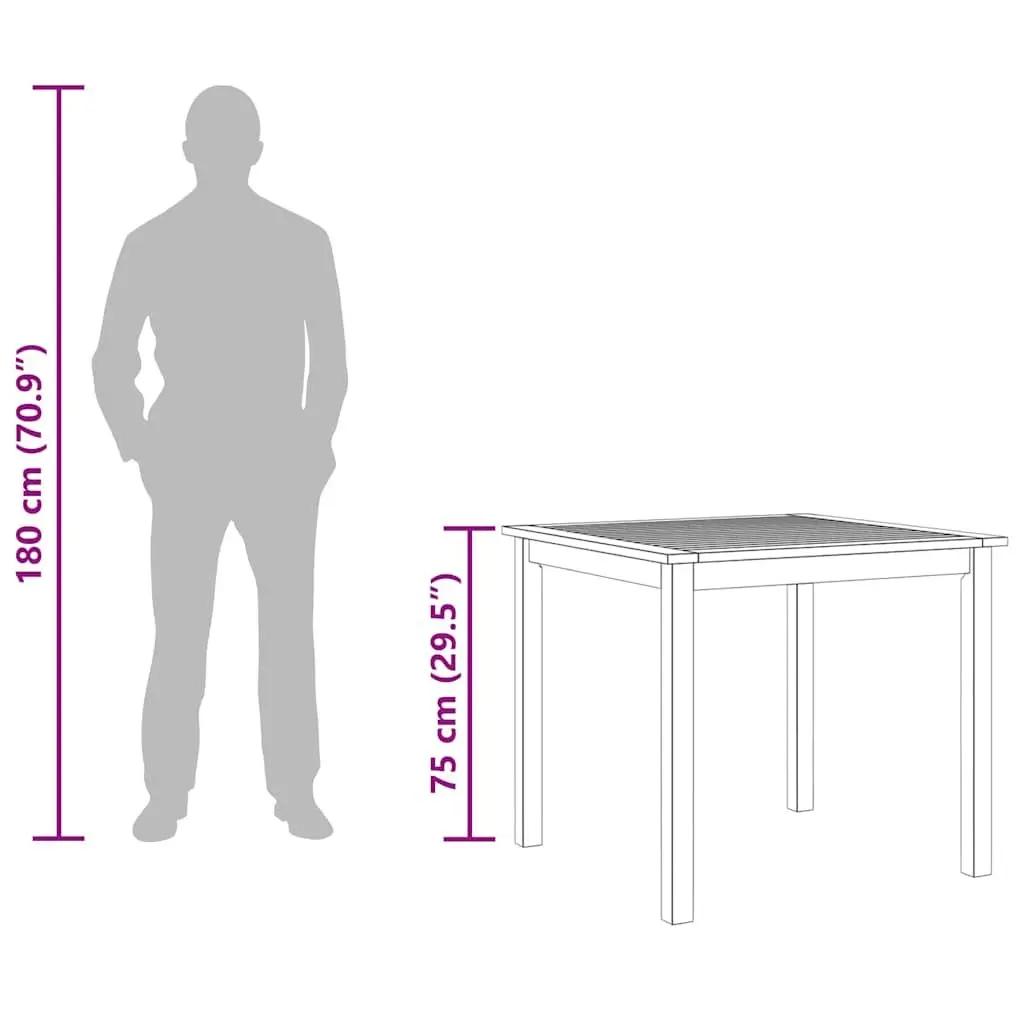 Outdoor Dining Table 85x85cm