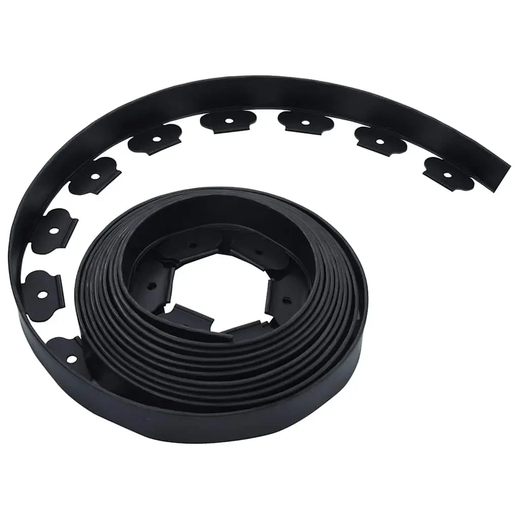 Lawn Edging Border Flexible Landscape 10m Black