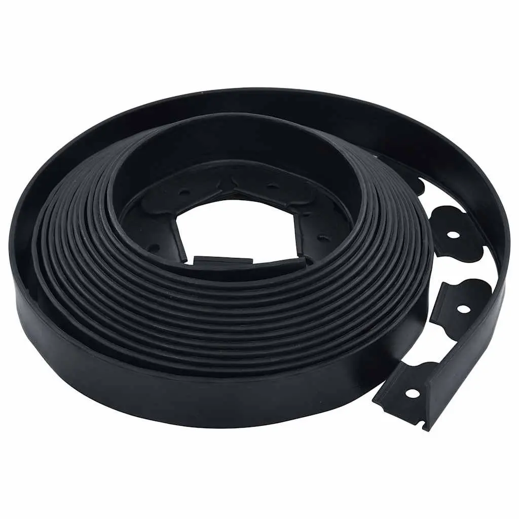 Lawn Edging Border Flexible Landscape 10m Black