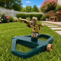 Warm and Practical Rotary Sprinkler with Metal Base