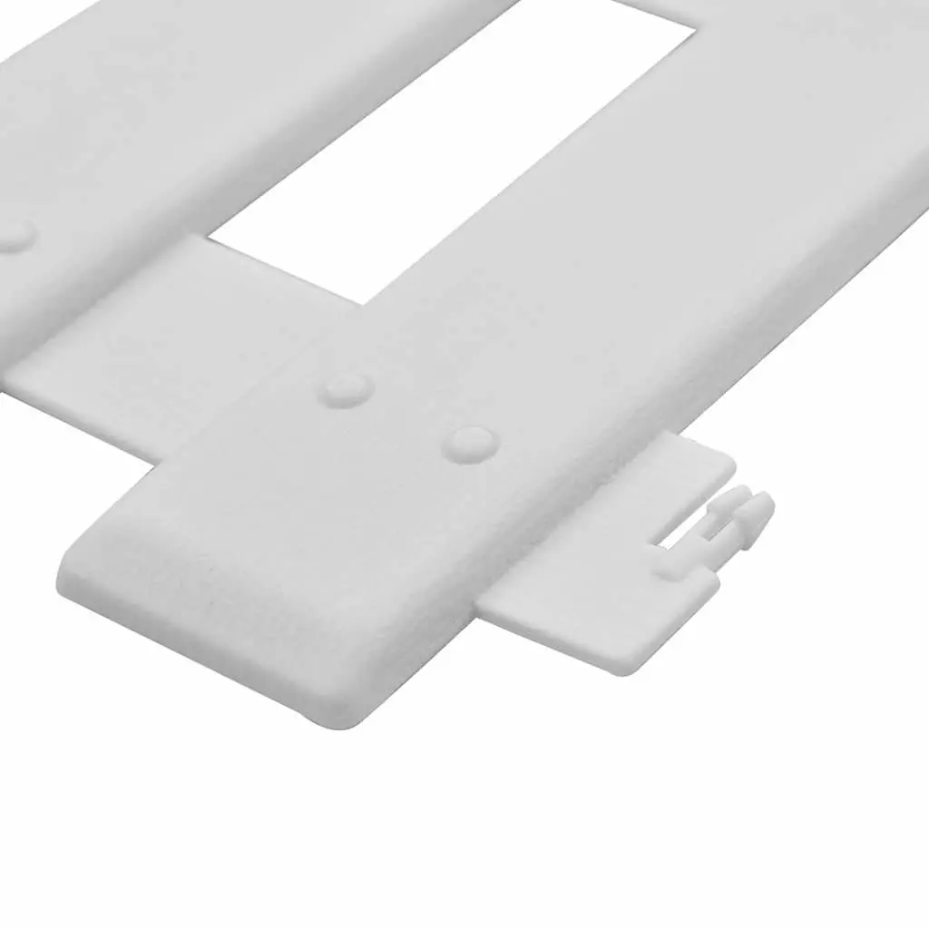 Lawn Edging Panels Garden Fence 10m White 25 Piece PP Border for Plant Bed Landscape