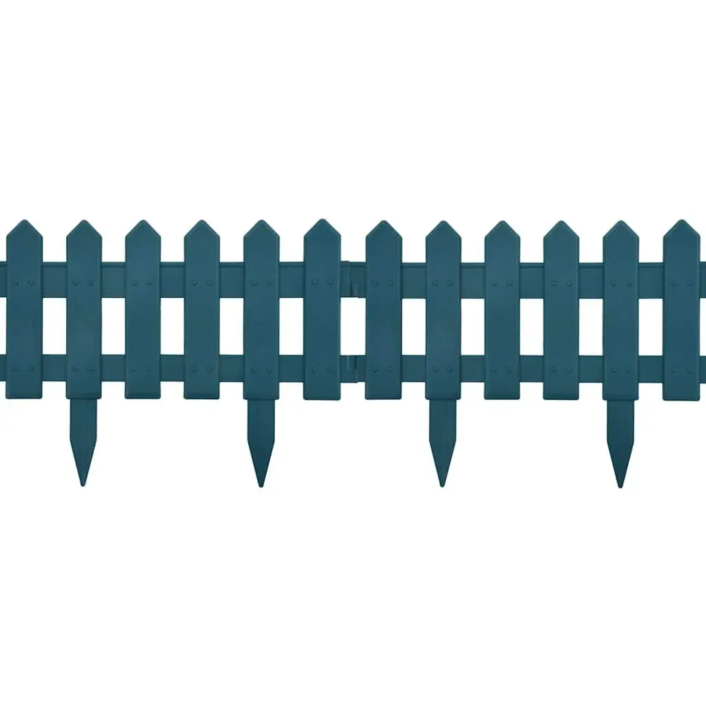 Lawn Edging Borders Green Outdoor Fence 10m 25 Pieces