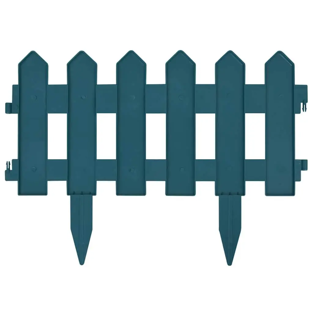 Lawn Edging Borders Green Outdoor Fence 10m 25 Pieces