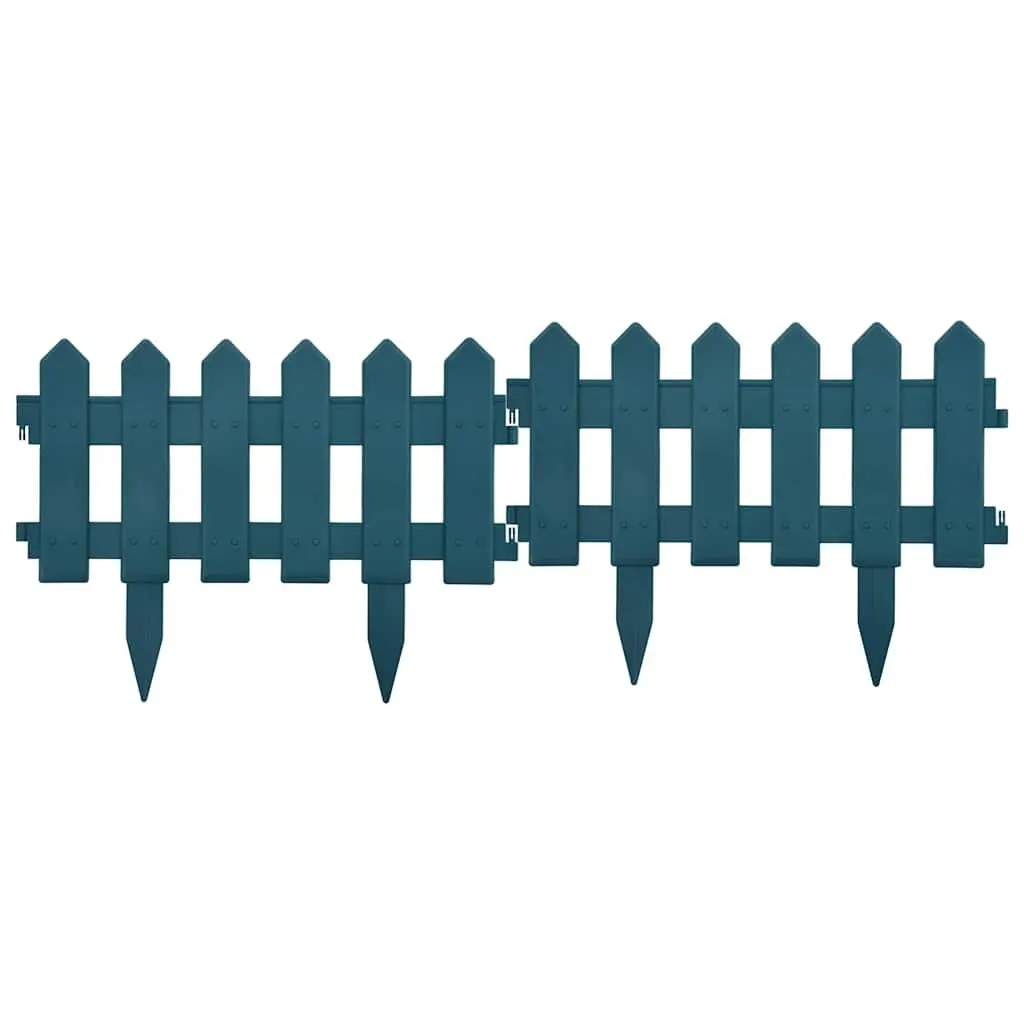 Lawn Edging Borders Green Outdoor Fence 10m 25 Pieces