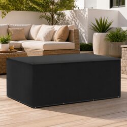 Reliable Black Garden Furniture Cover with Fastening Rope
