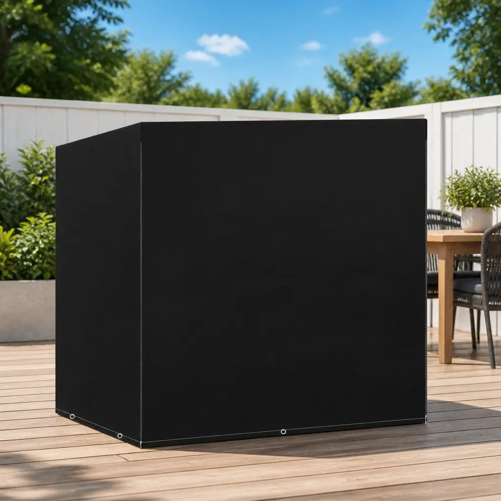 Outdoor Swing Bench Cover in Black 135x105x175cm