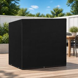 Reliable Outdoor Swing Bench Cover in Black 135x105x175cm