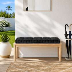 Comfortable Black Cotton Pallet Cushion for Relaxation