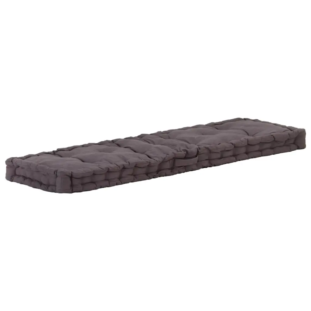Pallet Floor Cushion Outdoor Indoor Seat Pad Anthracite 120 x 40 x 7 cm