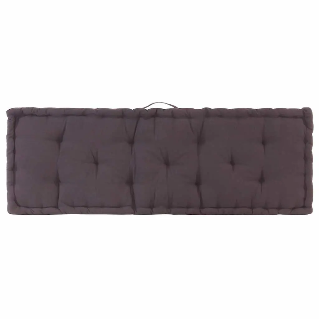 Pallet Floor Cushion Outdoor Indoor Seat Pad Anthracite 120 x 40 x 7 cm