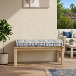 Reliable Grey Cotton Pallet Floor Cushion for Comfort